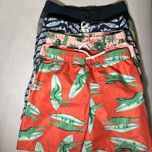 Old navy, Janie and Jack, art class swim trunks bundle boys size 5.